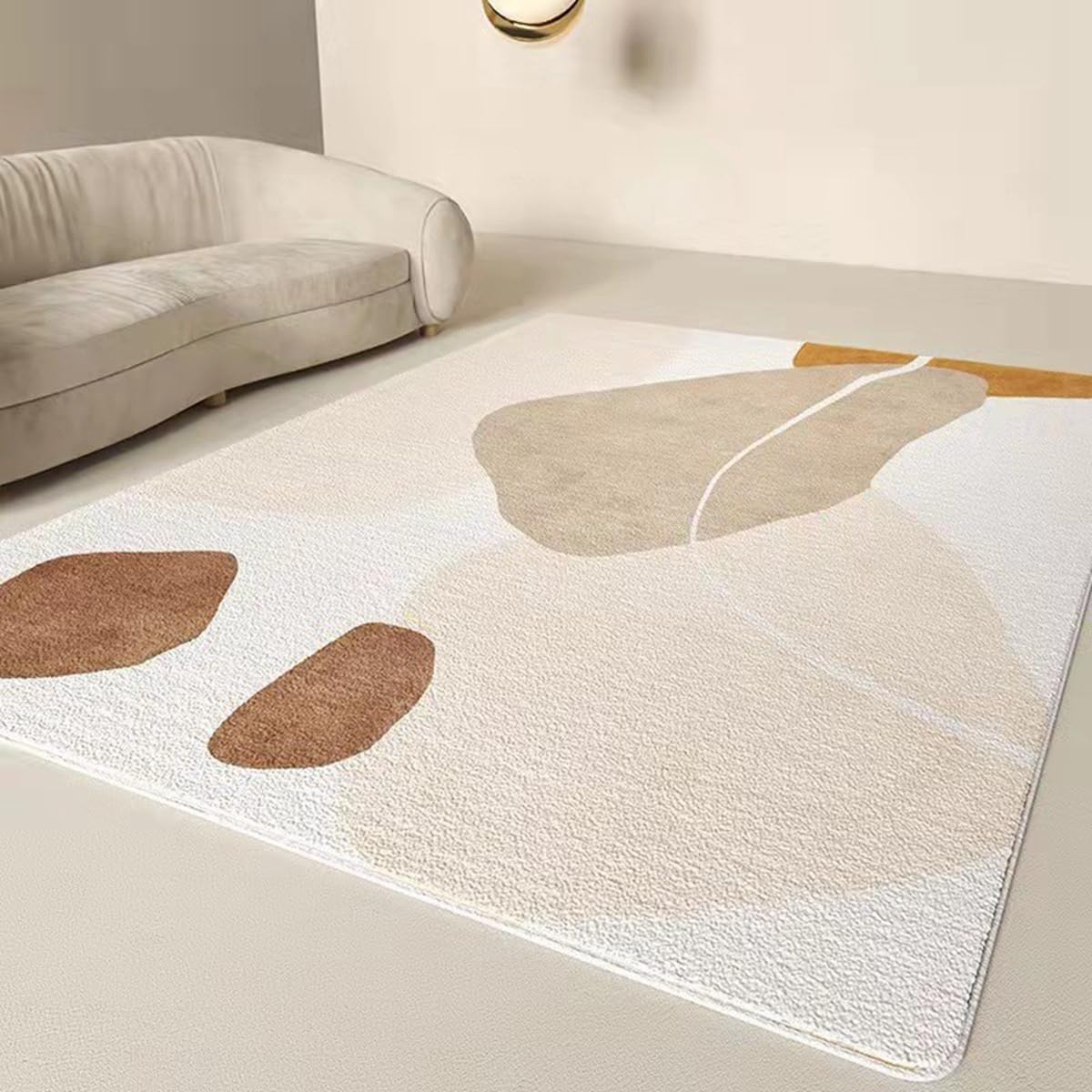 「Tuokus」ラグ カーペット 160*120cm ラグマット シャギーラグ 洗える ふわふわ 絨毯 厚手 3畳4畳5畳6畳 ホットカーペット&床暖房で使用可能 洗濯可 模造カシミアラグ 消臭 厚い滑り止め付き サラサラ イミテーションカシミア TFYRj-260