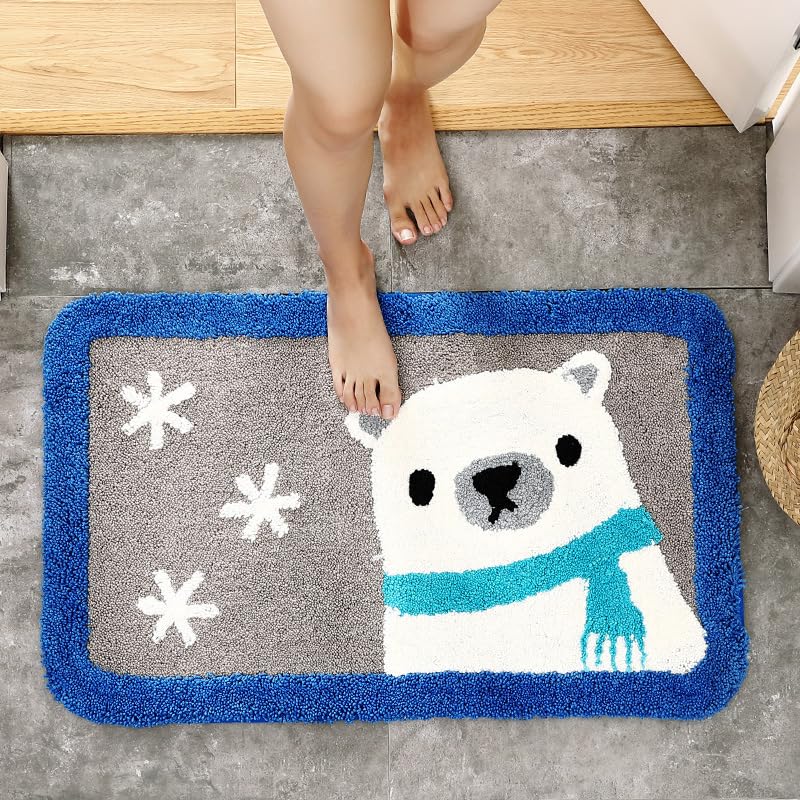 バスマット 60×40cm お風呂マット 速乾 洗える 抗菌防臭 大判 ソフト おしゃれ マイクロファイバー タオル地 安い 厚手 ORYSD43