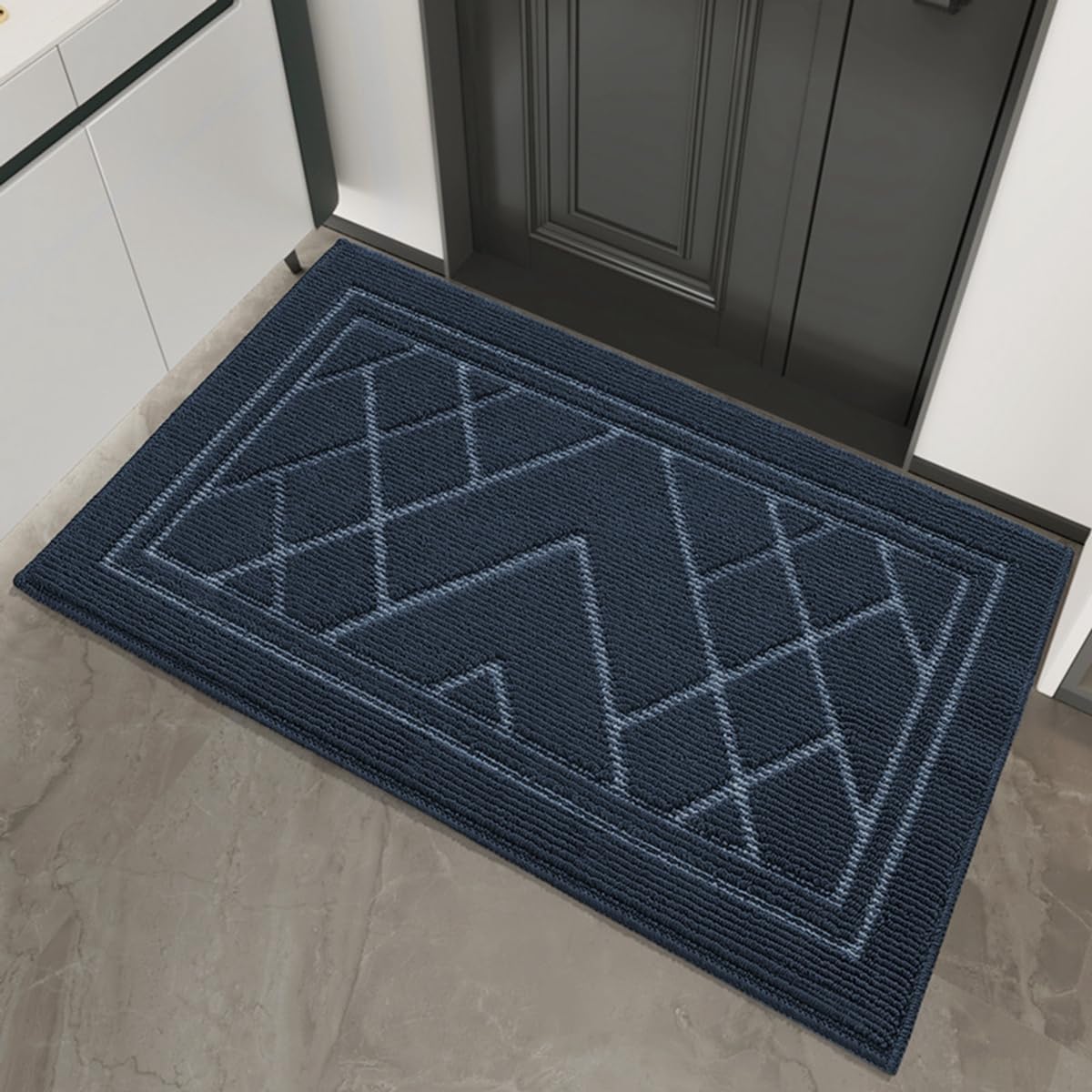 Tuokus 玄関マット 75×45cm ドアマット 泥落としマット フロアマット マット キッチンマット タイルカーペット 床マット 屋外 滑り止め 耐磨耗性 速乾 吸水 洗える 店舗 飲食店 オフィス 事務所 XGJ38