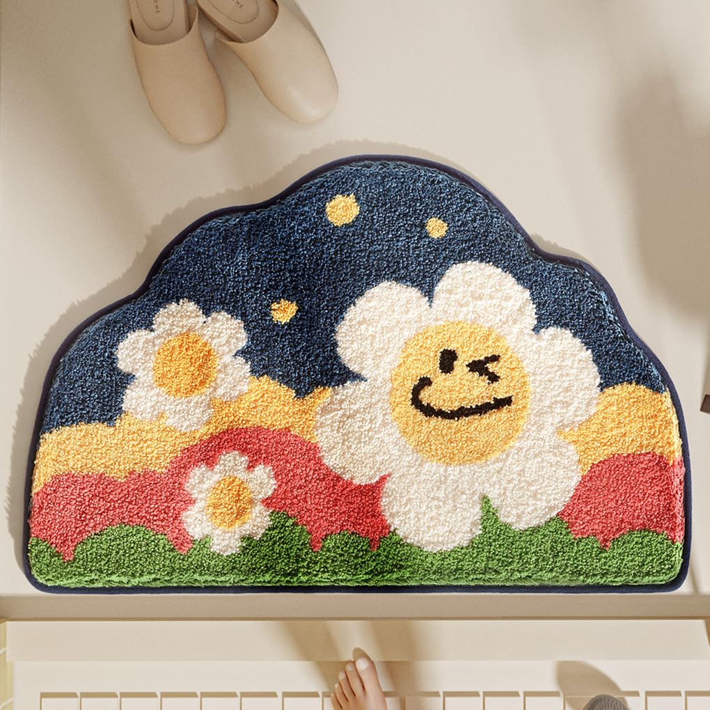 バスマット 45×70cm 吸水速乾 ふわふわ マイクロファイバー 滑り止め付き 抗菌防臭 厚手 洗濯機対応 乾きやすい お風呂マット 脱衣所 洗面所用 おしゃれ 北欧風 ORYSD90