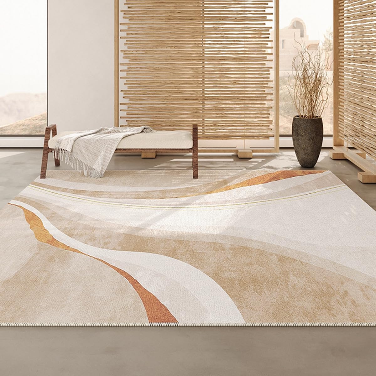 「Tuokus」ラグ カーペット 160×120cm ラグマット シャギーラグ 洗える ふわふわ 絨毯 厚手 3畳4畳5畳6畳 ホットカーペット&床暖房で使用可能 洗濯可 模造カシミアラグ 消臭 厚い滑り止め付き サラサラ イミテーションカシミア 模造カシミア TFYRj-294