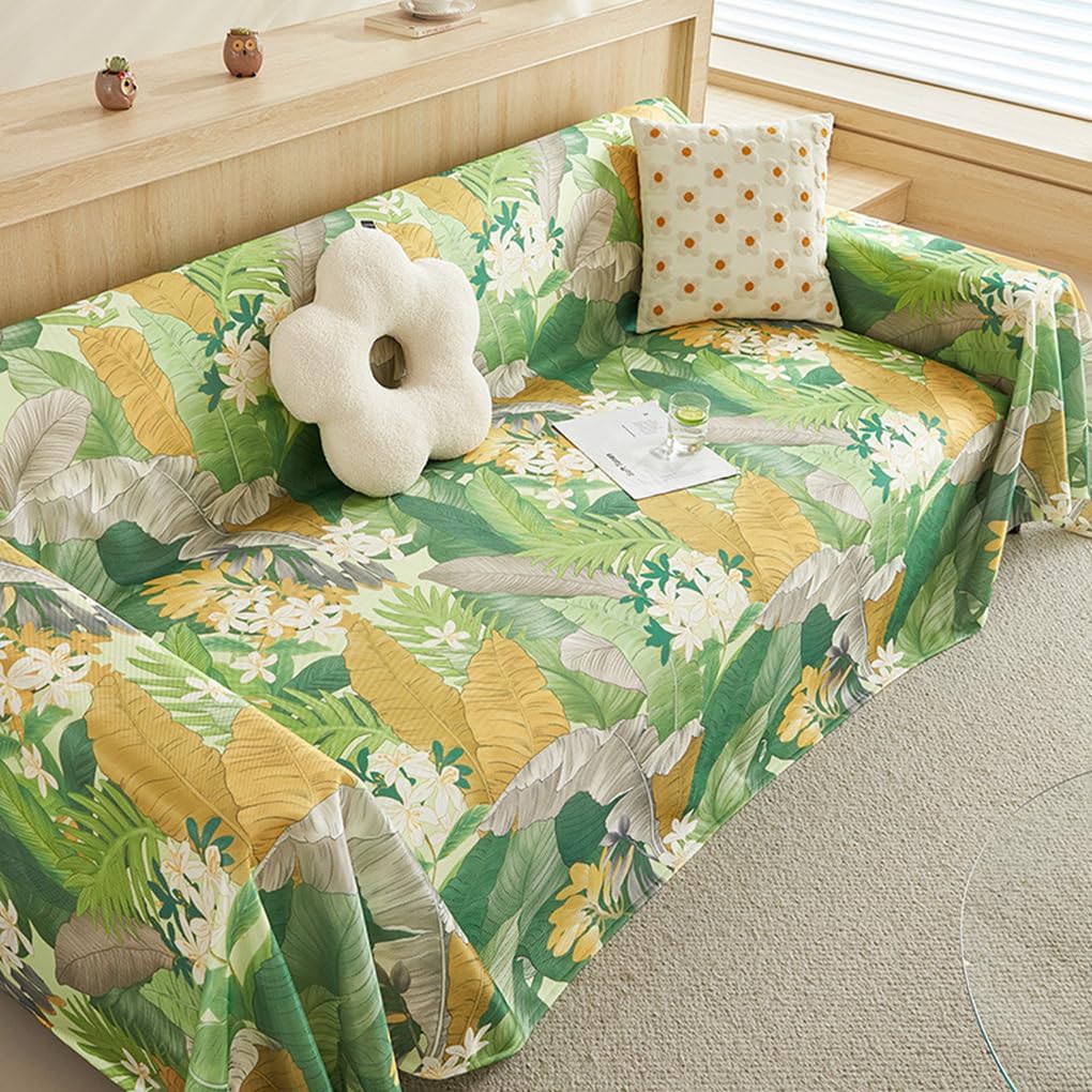 「ORRMALL」ソファーカバー 冷感 夏用 180×130cm ひんやり アイスシルク 接触冷感 涼しく快適 通気性 速乾 洗える 滑り止め付き ソファーシーツ 1人掛け 2人掛け 3人掛け L字対応 北欧風 無地 おしゃれ 防塵 汚れ防止 ペット対策 ソファ保護 柔らかい 清潔感 リビング用 ORRSofa01 ORRSofa07