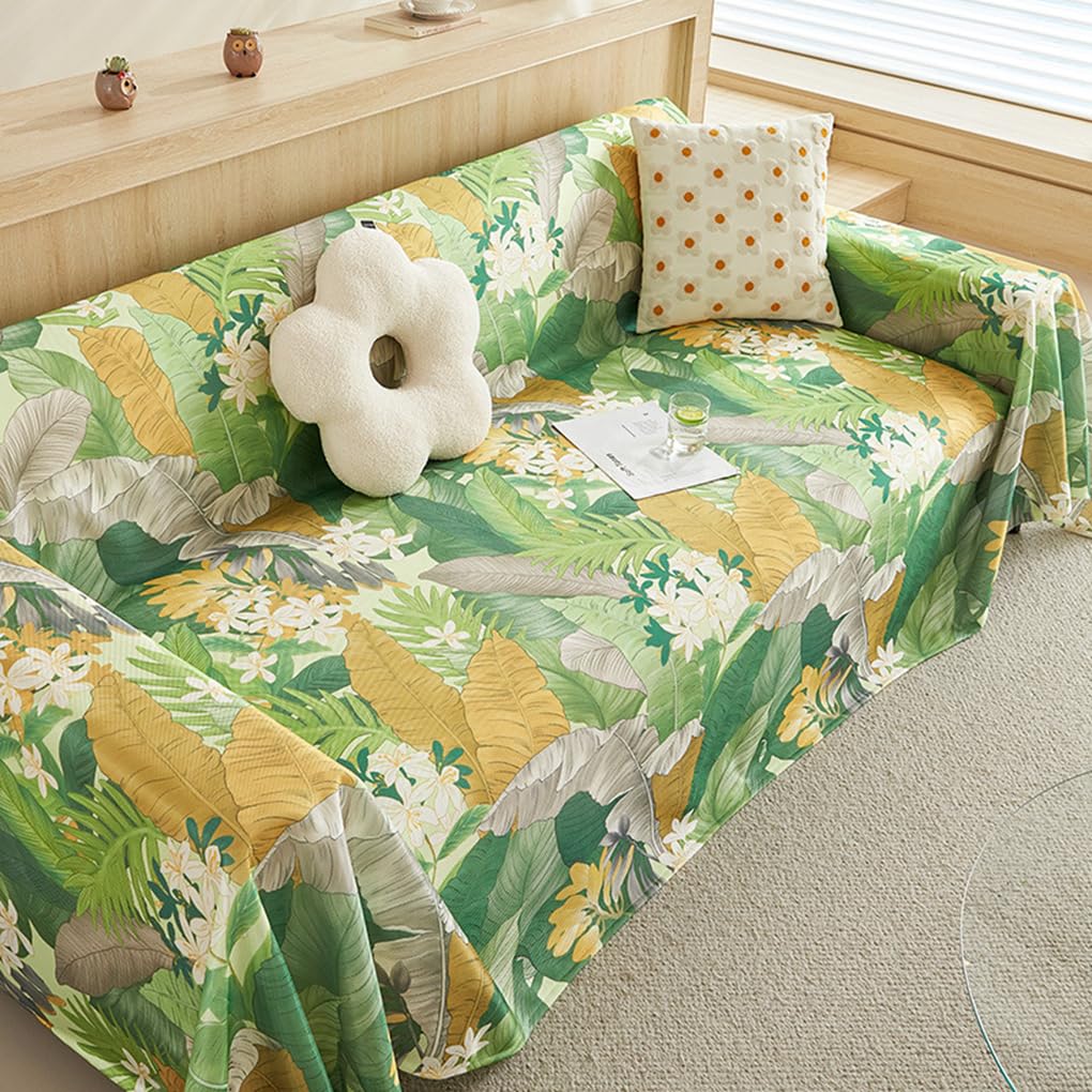 「ORRMALL」ソファーカバー 冷感 夏用 180×130cm ひんやり アイスシルク 接触冷感 涼しく快適 通気性 速乾 洗える 滑り止め付き ソファーシーツ 1人掛け 2人掛け 3人掛け L字対応 北欧風 無地 おしゃれ 防塵 汚れ防止 ペット対策 ソファ保護 柔らかい 清潔感 リビング用 ORRSofa01 ORRSofa07