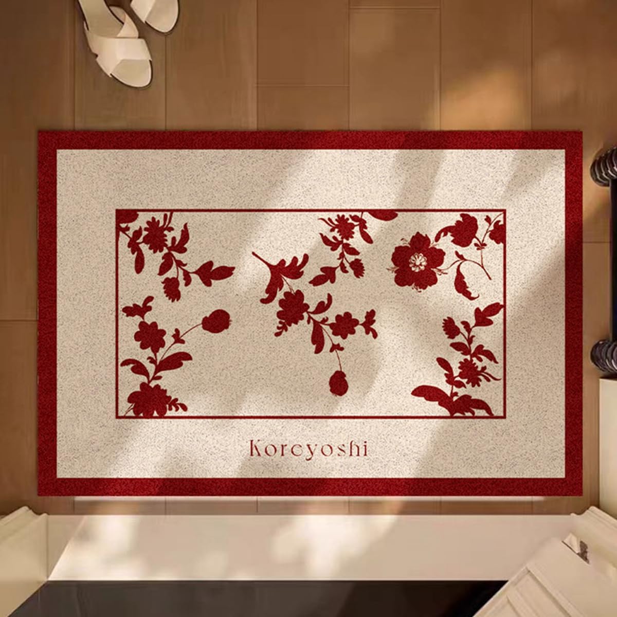 「Tuokus」玄関マット ドアマット 泥落としマット フロアマット マット キッチンマット タイルカーペット 床マット 屋外 滑り止め 耐磨耗性 速乾 吸水 洗える 店舗 飲食店 オフィス 事務所 XGDianj68 45*75cm