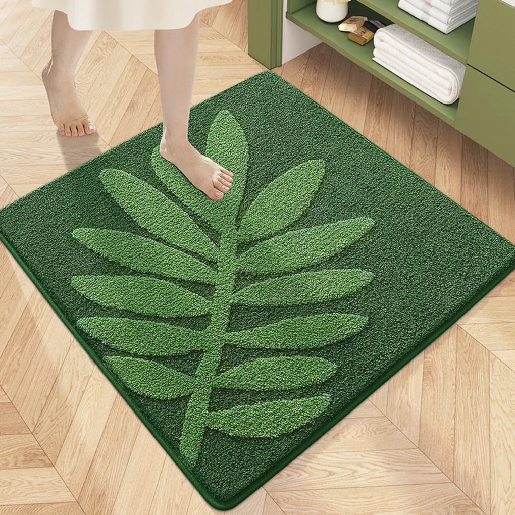 バスマット 60×60cm 吸水速乾 ふわふわ マイクロファイバー 滑り止め付き 抗菌防臭 厚手 洗濯機対応 乾きやすい お風呂マット 脱衣所 洗面所用 おしゃれ 北欧風 ORYSD134