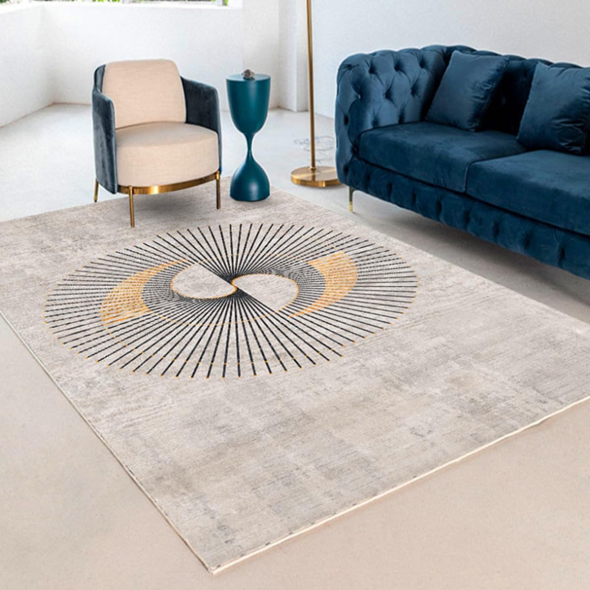 Frisence カーペット 120×160cm 洗える ラグ 滑り止め付き 防音・防寒・床暖房対応 ラグマット 折りたたみ コンパクト収納可能 おしゃれ ふわふわ 北欧風 リビング 寝室 子供部屋用 FRIDT71A