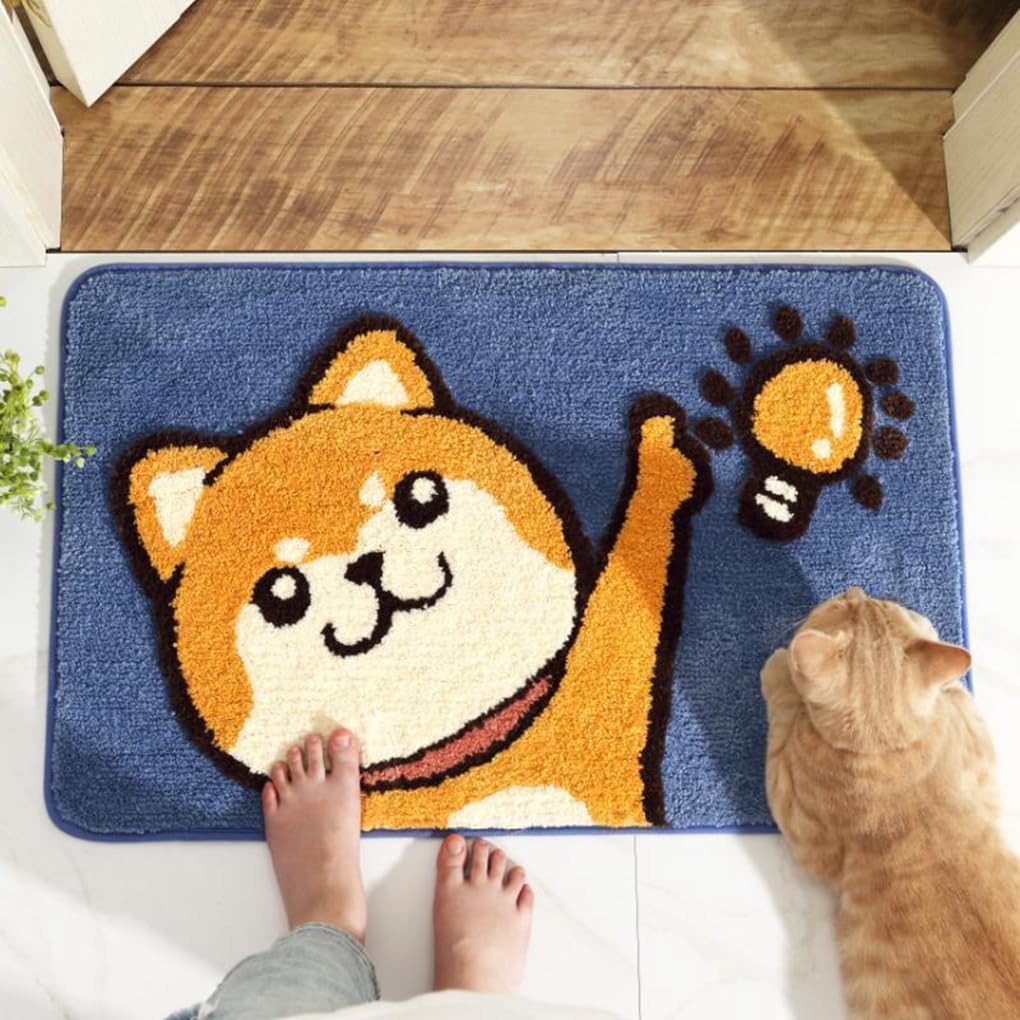 バスマット 40×60cm 吸水速乾 ふわふわ マイクロファイバー 滑り止め付き 抗菌防臭 厚手 洗濯機対応 乾きやすい お風呂マット 脱衣所 洗面所用 おしゃれ 北欧風 ORYSD64
