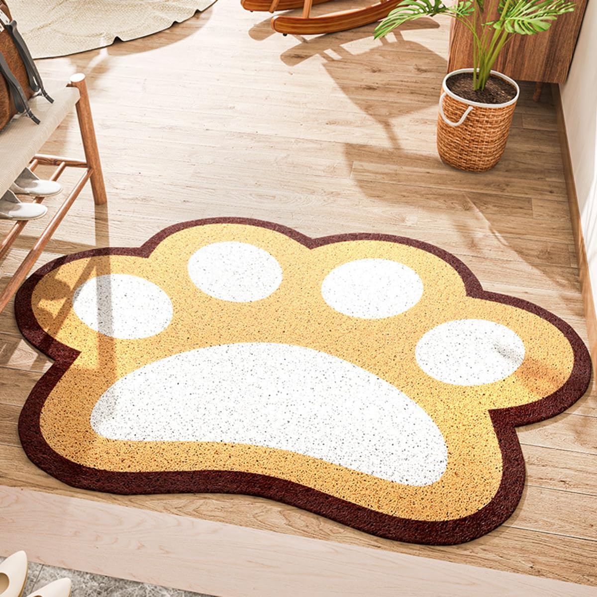 「Tuokus」玄関マット ドアマット 泥落としマット フロアマット マット キッチンマット タイルカーペット 床マット 屋外 滑り止め 耐磨耗性 速乾 吸水 洗える 店舗 飲食店 オフィス 事務所 TXGJ19