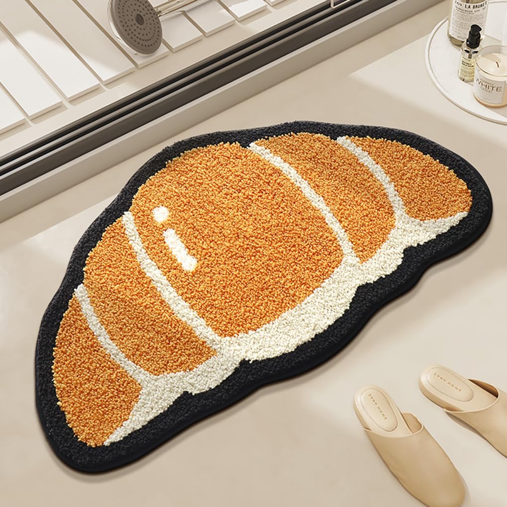 バスマット 50×80cm 吸水速乾 ふわふわ マイクロファイバー 滑り止め付き 抗菌防臭 厚手 洗濯機対応 乾きやすい お風呂マット 脱衣所 洗面所用 おしゃれ 北欧風 ORYSD152