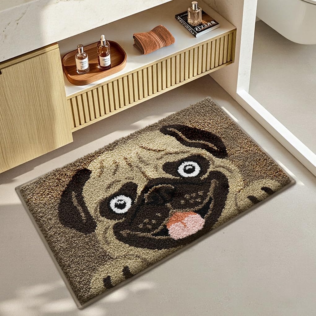 バスマット 50×75cm 吸水速乾 ふわふわ マイクロファイバー 滑り止め付き 抗菌防臭 厚手 洗濯機対応 乾きやすい お風呂マット 脱衣所 洗面所用 おしゃれ 北欧風 ORYSD151