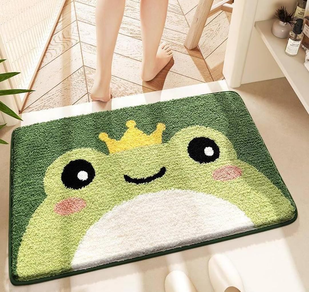バスマット 40×60cm 吸水速乾 ふわふわ マイクロファイバー 滑り止め付き 抗菌防臭 厚手 洗濯機対応 乾きやすい お風呂マット 脱衣所 洗面所用 おしゃれ 北欧風 ORYSD98