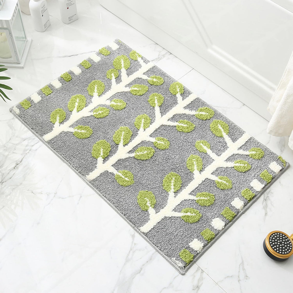 バスマット 60×40cm お風呂マット 速乾 洗える 抗菌防臭 大判 ソフト おしゃれ マイクロファイバー タオル地 安い 厚手 ORYSD32A