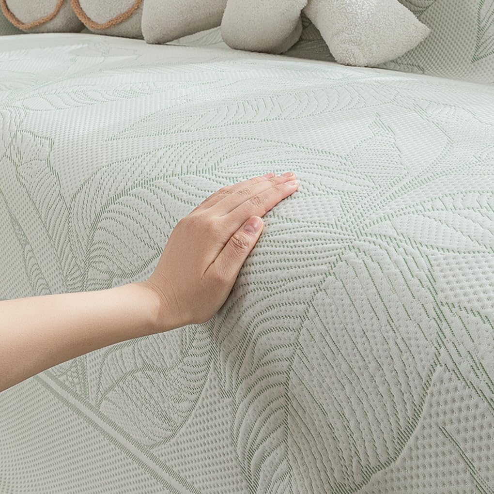 「ORRMALL」ソファーカバー 冷感 夏用 90×90cm ひんやり アイスシルク 接触冷感 涼しく快適 通気性 速乾 洗える 滑り止め付き ソファーシーツ 1人掛け 2人掛け 3人掛け L字対応 北欧風 無地 おしゃれ 防塵 汚れ防止 ペット対策 ソファ保護 柔らかい 清潔感 リビング用 ORRSofa01 ORRSofa02
