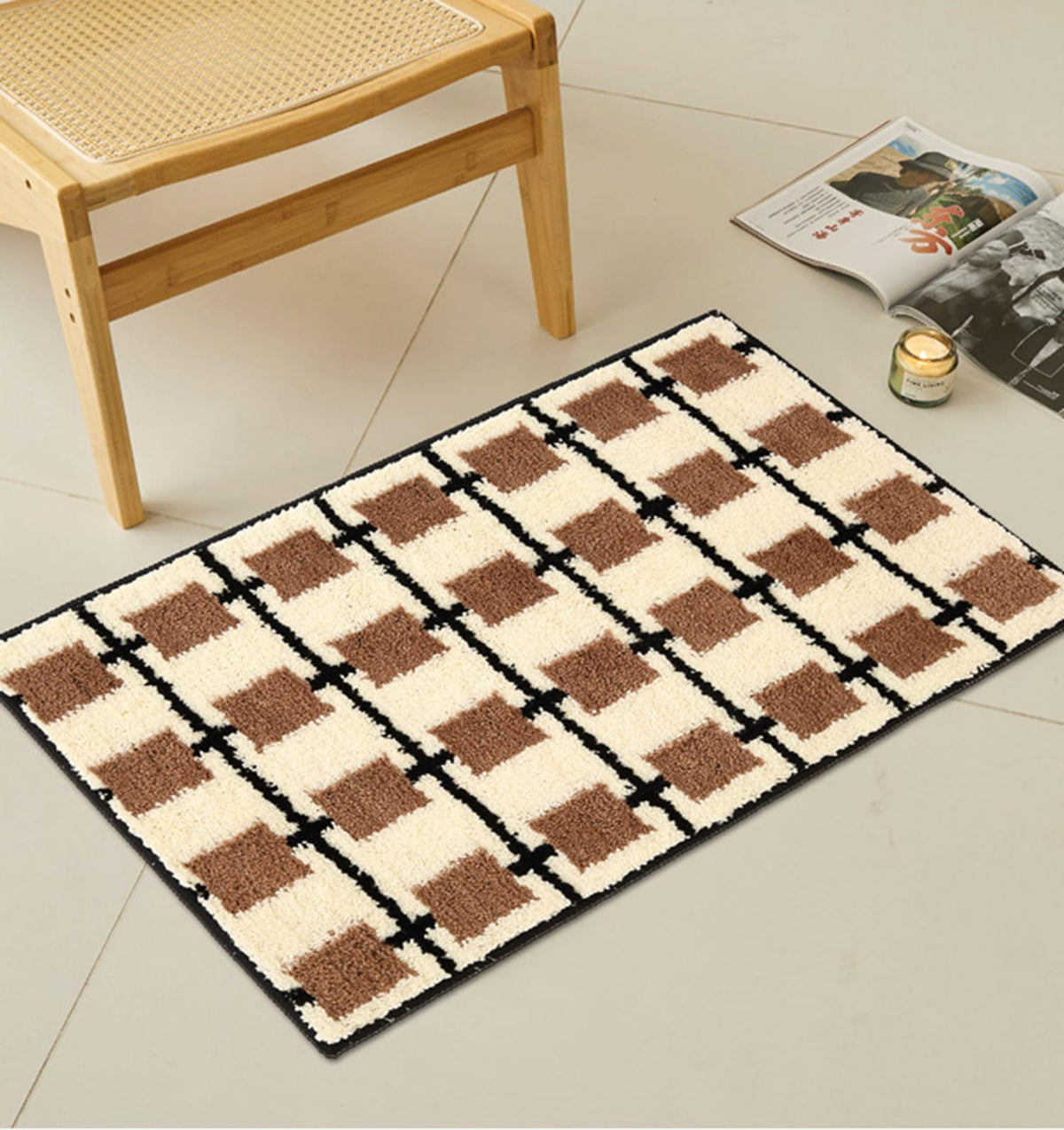バスマット 60×40cm お風呂マット 速乾 洗える 抗菌防臭 大判 ソフト おしゃれ マイクロファイバー タオル地 安い 厚手 ORYSD44C