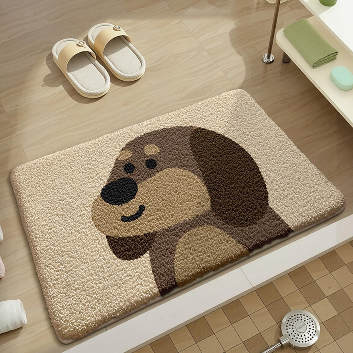 バスマット 60×40cm お風呂マット 速乾 洗える 抗菌防臭 大判 ソフト おしゃれ マイクロファイバー タオル地 安い 厚手 ORYSD33B