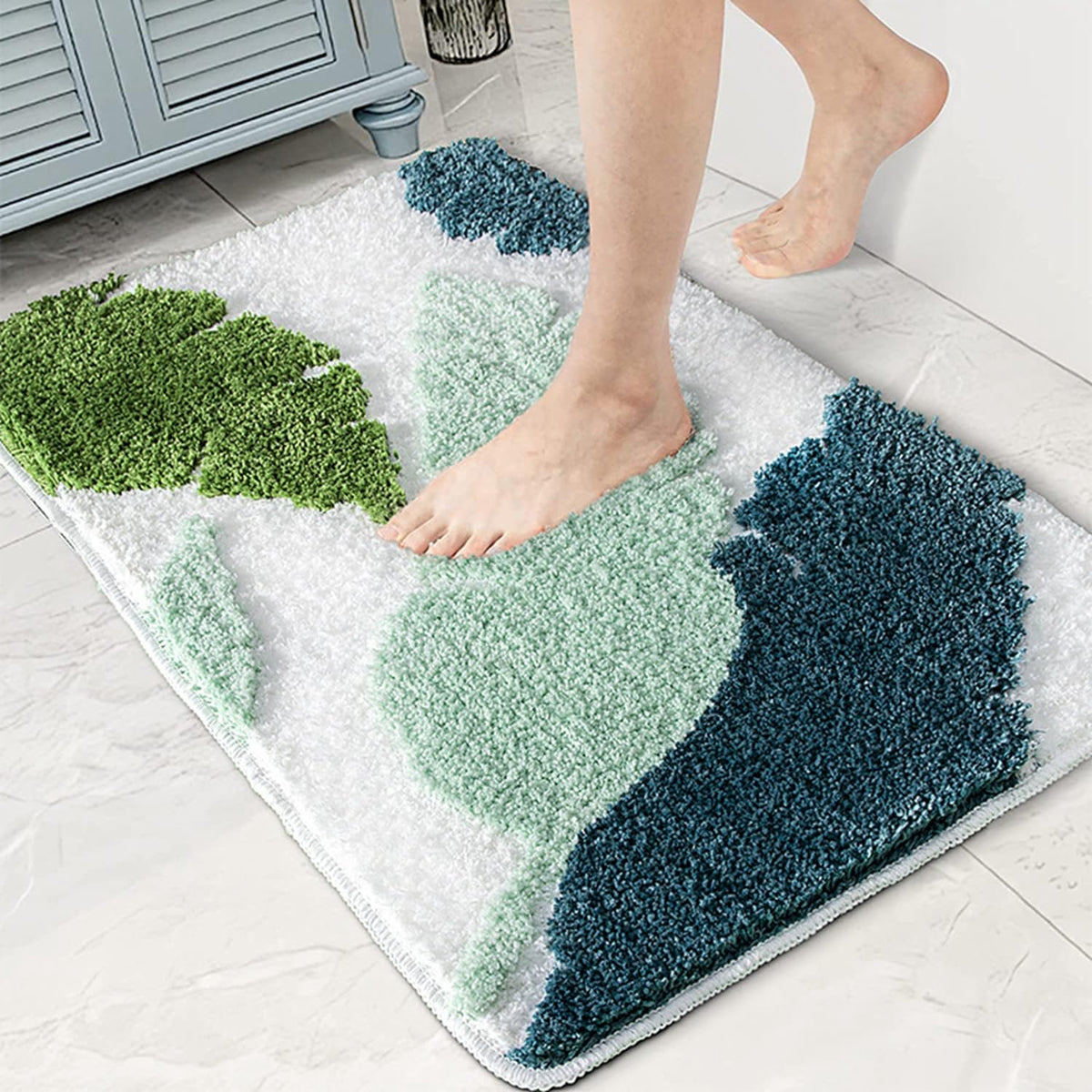 バスマット 60×40cm お風呂マット 速乾 洗える 抗菌防臭 大判 ソフト おしゃれ マイクロファイバー タオル地 安い 厚手 ORYSD41