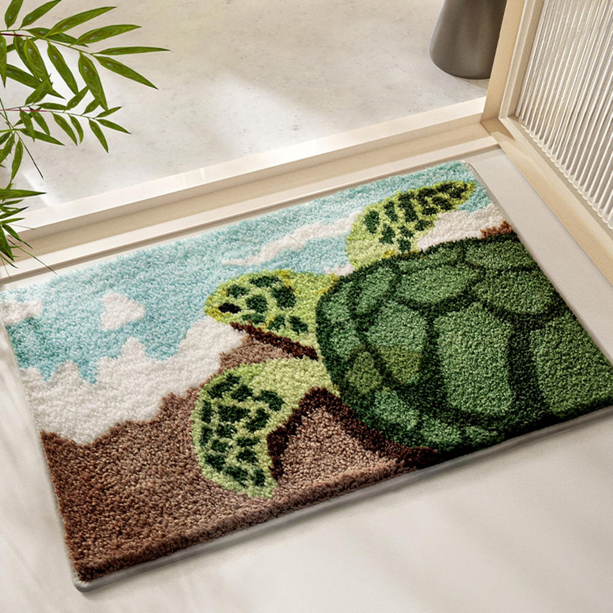 バスマット 60×40cm お風呂マット 速乾 洗える 抗菌防臭 大判 ソフト おしゃれ マイクロファイバー タオル地 安い 厚手 ORYSD33A