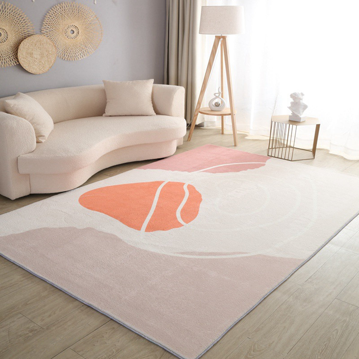 「Tuokus」カーペット イミテーションカシミア じゅうたん 洗える ラグ 絨毯 ラグマット 3畳4畳5畳6畳 防ダニ センターカーペット かわいい シャギーラグ 滑り止め付き ふわふわ サラサラ 200*300cm