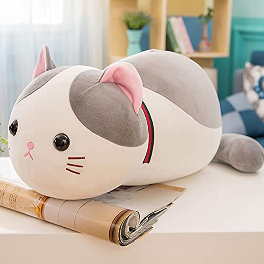 Tuokus」ぬいぐるみ 大きい 50cm 抱き枕 ネコ かわいい ふわふわ 