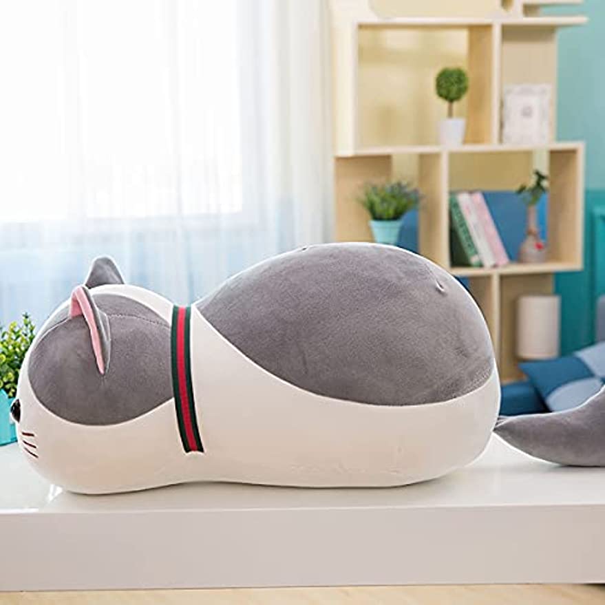 「Tuokus」ぬいぐるみ 大きい 50cm 抱き枕 ネコ かわいい ふわふわ プレゼント きい おもちゃ お祝い 子供 もちもち お誕生日 赤ちゃん 人形 女の子男の子 クッション