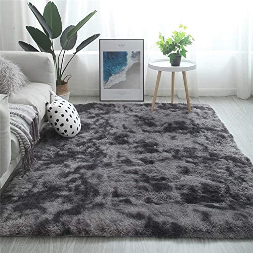 ラグ カーペット ラグマット 洗える 長方形 （グレー 100*200cm） 「Tuokus」洗える 1畳 2畳 3畳 4畳防ダニ センターカーペット ラグ かわいい 抗菌 消臭 シャギーラグ 絨毯 滑り止め付き ふわふわ サラサラ