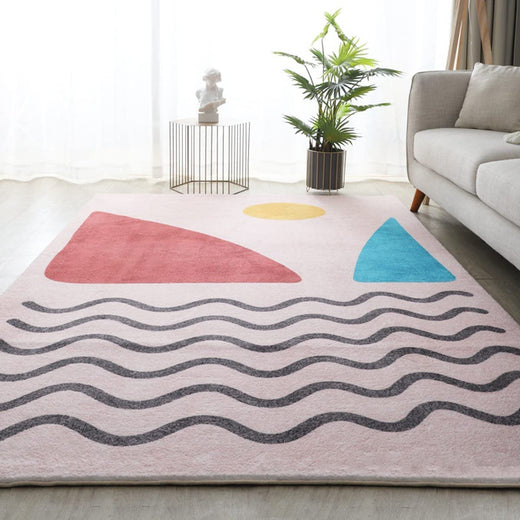 「Tuokus」 カーペット イミテーションカシミア 絨毯 ラグ じゅうたん 洗える ラグマット 3畳4畳5畳6畳 防ダニ センターカーペット かわいい 抗菌 消臭 シャギーラグ 滑り止め付き ふわふわ サラサラ 長方形 夏秋冬 120*160cm
