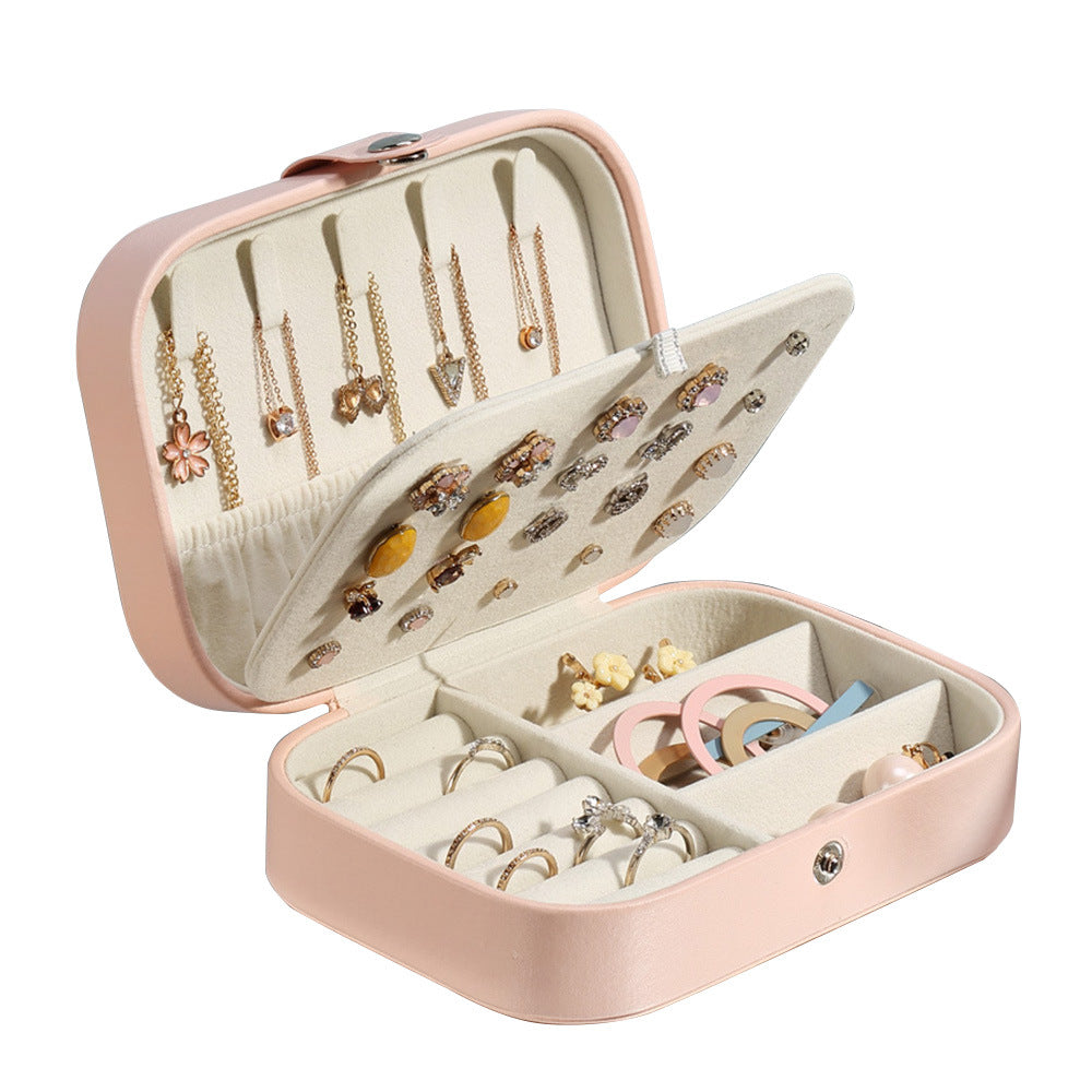 ジュエリーボックス 携帯用 レザー アクセサリー 大容量 アクセサリー 収納 jewelry box