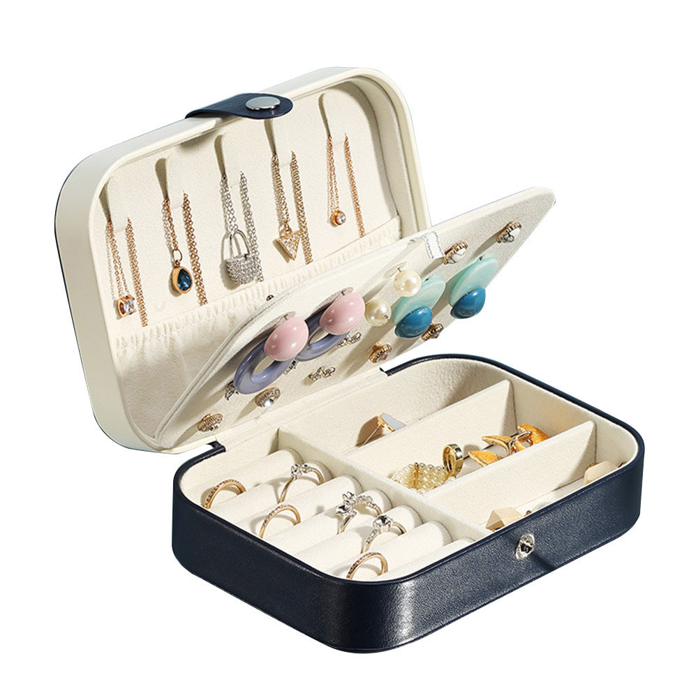 ジュエリーボックス 携帯用 レザー アクセサリー 大容量 アクセサリー 収納 jewelry box